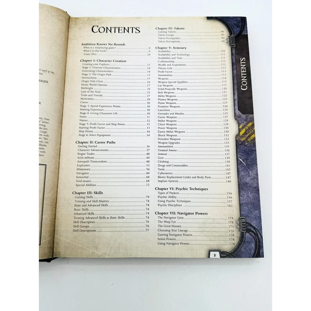 Warhammer 40K Rogue Trader Core Rulebook RPG Fantasy Flight Games 2009 RT01